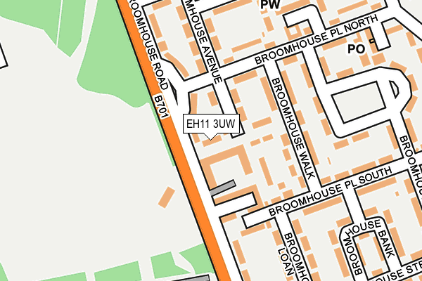 EH11 3UW map - OS OpenMap – Local (Ordnance Survey) EH11 3UW map - OS OpenMap – Local (Ordnance Survey)