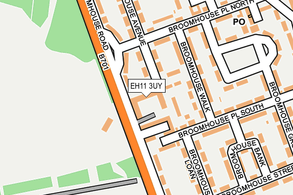 EH11 3UY map - OS OpenMap – Local (Ordnance Survey)