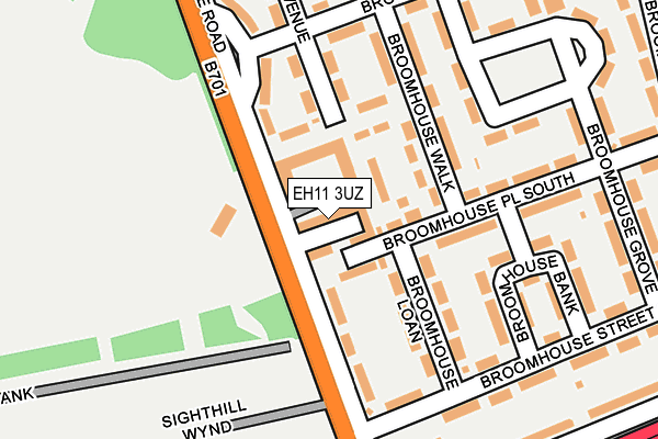 EH11 3UZ map - OS OpenMap – Local (Ordnance Survey) EH11 3UZ map - OS OpenMap – Local (Ordnance Survey)