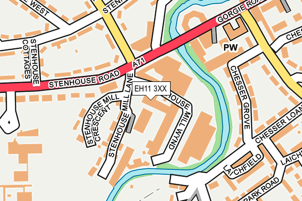 EH11 3XX map - OS OpenMap – Local (Ordnance Survey) EH11 3XX map - OS OpenMap – Local (Ordnance Survey)
