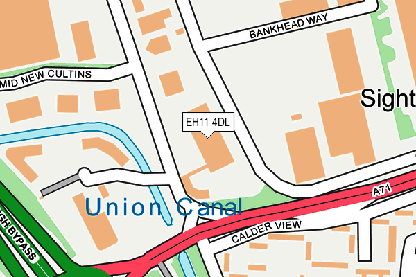 EH11 4DL map - OS OpenMap – Local (Ordnance Survey) EH11 4DL map - OS OpenMap – Local (Ordnance Survey)
