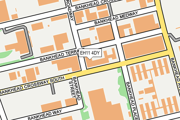 EH11 4DY map - OS OpenMap – Local (Ordnance Survey)
