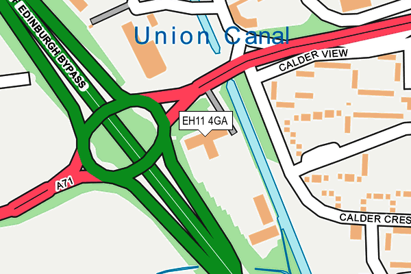 EH11 4GA map - OS OpenMap – Local (Ordnance Survey) EH11 4GA map - OS OpenMap – Local (Ordnance Survey)