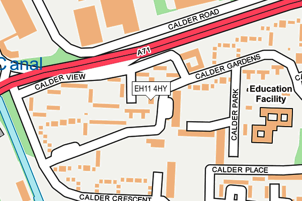 EH11 4HY map - OS OpenMap – Local (Ordnance Survey) EH11 4HY map - OS OpenMap – Local (Ordnance Survey)