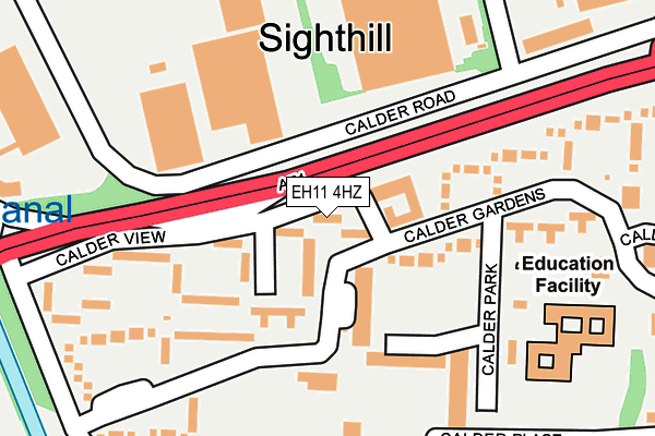 EH11 4HZ map - OS OpenMap – Local (Ordnance Survey) EH11 4HZ map - OS OpenMap – Local (Ordnance Survey)