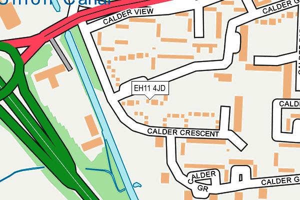 EH11 4JD map - OS OpenMap – Local (Ordnance Survey) EH11 4JD map - OS OpenMap – Local (Ordnance Survey)