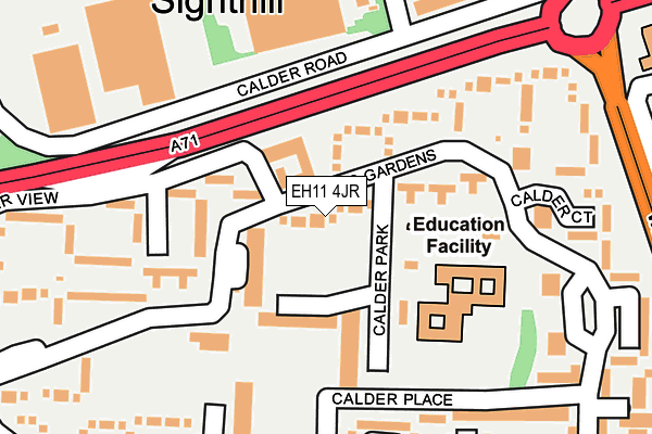 EH11 4JR map - OS OpenMap – Local (Ordnance Survey) EH11 4JR map - OS OpenMap – Local (Ordnance Survey)
