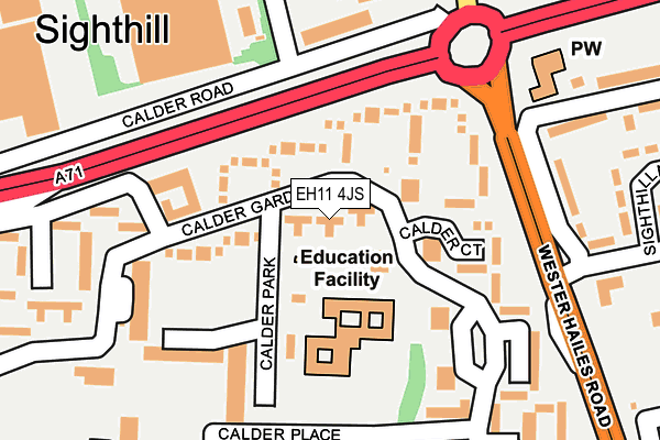 EH11 4JS map - OS OpenMap – Local (Ordnance Survey) EH11 4JS map - OS OpenMap – Local (Ordnance Survey)