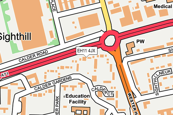 EH11 4JX map - OS OpenMap – Local (Ordnance Survey) EH11 4JX map - OS OpenMap – Local (Ordnance Survey)