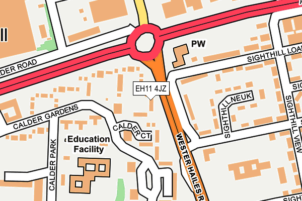 EH11 4JZ map - OS OpenMap – Local (Ordnance Survey) EH11 4JZ map - OS OpenMap – Local (Ordnance Survey)
