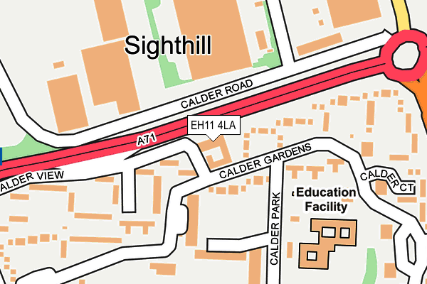 EH11 4LA map - OS OpenMap – Local (Ordnance Survey) EH11 4LA map - OS OpenMap – Local (Ordnance Survey)