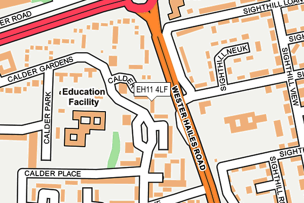 EH11 4LF map - OS OpenMap – Local (Ordnance Survey) EH11 4LF map - OS OpenMap – Local (Ordnance Survey)
