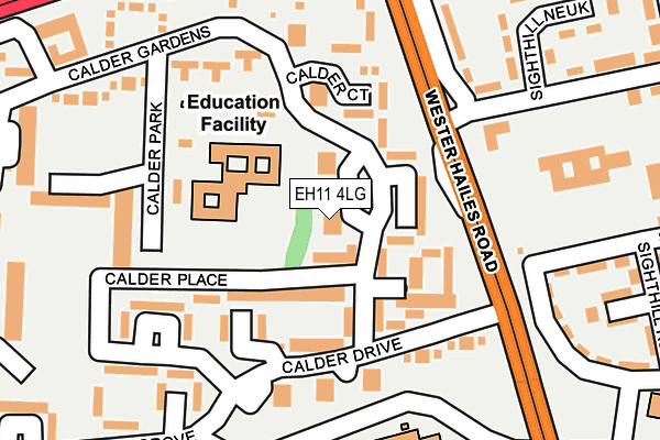 EH11 4LG map - OS OpenMap – Local (Ordnance Survey) EH11 4LG map - OS OpenMap – Local (Ordnance Survey)