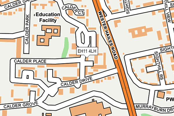 EH11 4LH map - OS OpenMap – Local (Ordnance Survey) EH11 4LH map - OS OpenMap – Local (Ordnance Survey)