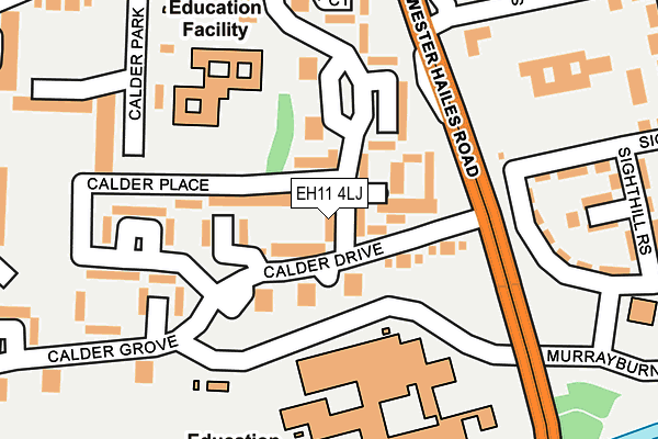 EH11 4LJ map - OS OpenMap – Local (Ordnance Survey) EH11 4LJ map - OS OpenMap – Local (Ordnance Survey)