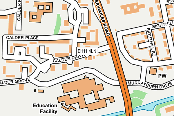 EH11 4LN map - OS OpenMap – Local (Ordnance Survey) EH11 4LN map - OS OpenMap – Local (Ordnance Survey)