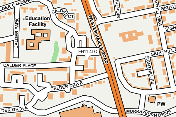 EH11 4LQ map - OS OpenMap – Local (Ordnance Survey) EH11 4LQ map - OS OpenMap – Local (Ordnance Survey)