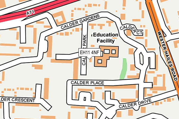 EH11 4NF map - OS OpenMap – Local (Ordnance Survey) EH11 4NF map - OS OpenMap – Local (Ordnance Survey)