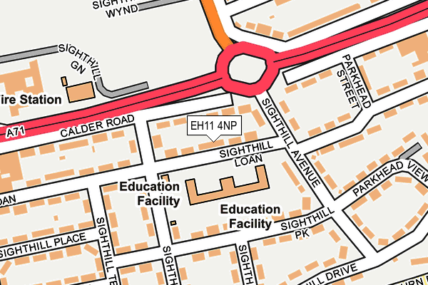 EH11 4NP map - OS OpenMap – Local (Ordnance Survey)