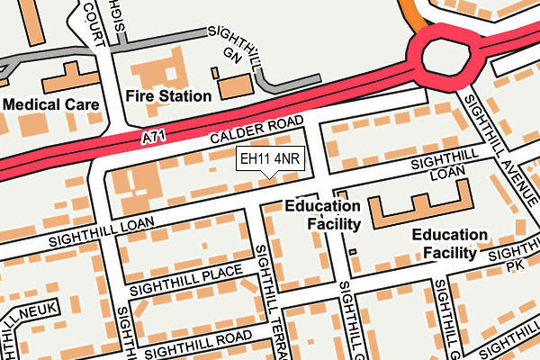 EH11 4NR map - OS OpenMap – Local (Ordnance Survey) EH11 4NR map - OS OpenMap – Local (Ordnance Survey)