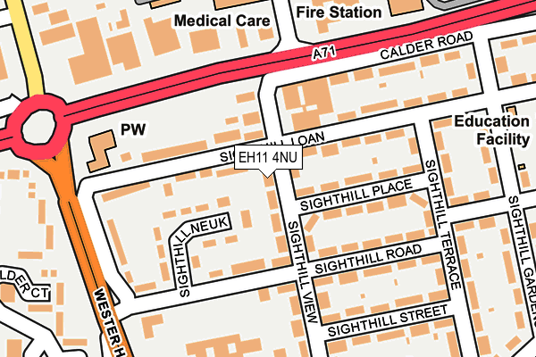 EH11 4NU map - OS OpenMap – Local (Ordnance Survey) EH11 4NU map - OS OpenMap – Local (Ordnance Survey)