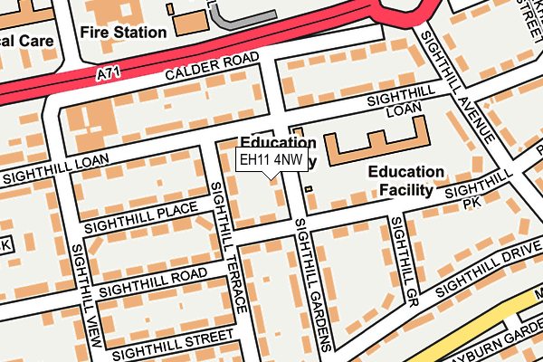 EH11 4NW map - OS OpenMap – Local (Ordnance Survey) EH11 4NW map - OS OpenMap – Local (Ordnance Survey)