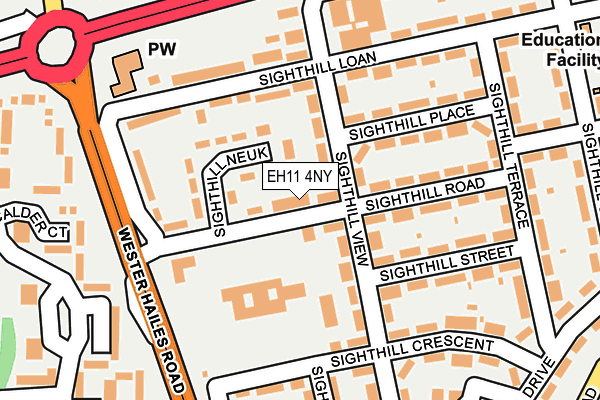 EH11 4NY map - OS OpenMap – Local (Ordnance Survey) EH11 4NY map - OS OpenMap – Local (Ordnance Survey)