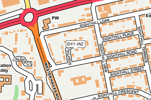 EH11 4NZ map - OS OpenMap – Local (Ordnance Survey) EH11 4NZ map - OS OpenMap – Local (Ordnance Survey)