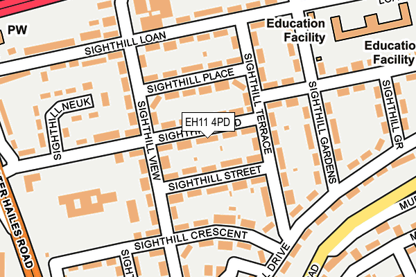 EH11 4PD map - OS OpenMap – Local (Ordnance Survey) EH11 4PD map - OS OpenMap – Local (Ordnance Survey)