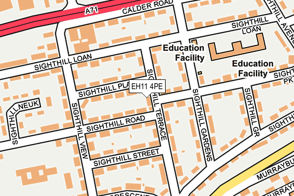 EH11 4PE map - OS OpenMap – Local (Ordnance Survey) EH11 4PE map - OS OpenMap – Local (Ordnance Survey)