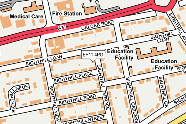 EH11 4PG map - OS OpenMap – Local (Ordnance Survey) EH11 4PG map - OS OpenMap – Local (Ordnance Survey)