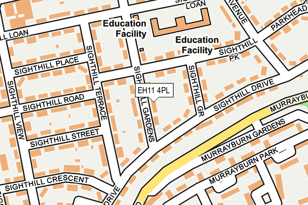 EH11 4PL map - OS OpenMap – Local (Ordnance Survey) EH11 4PL map - OS OpenMap – Local (Ordnance Survey)