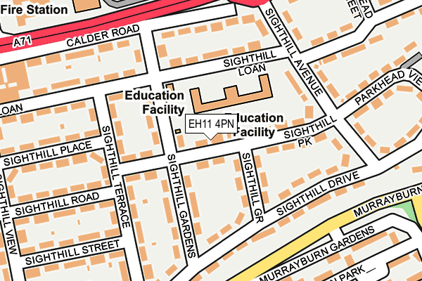 EH11 4PN map - OS OpenMap – Local (Ordnance Survey) EH11 4PN map - OS OpenMap – Local (Ordnance Survey)
