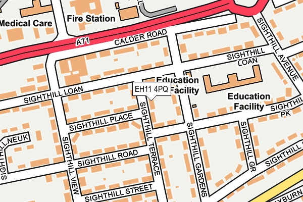 EH11 4PQ map - OS OpenMap – Local (Ordnance Survey) EH11 4PQ map - OS OpenMap – Local (Ordnance Survey)