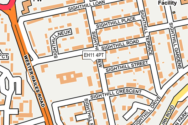 EH11 4PT map - OS OpenMap – Local (Ordnance Survey) EH11 4PT map - OS OpenMap – Local (Ordnance Survey)