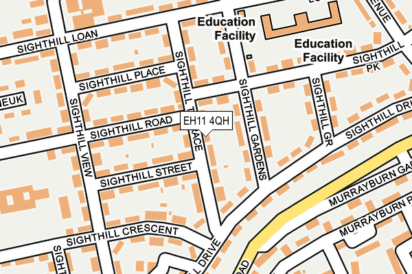 EH11 4QH map - OS OpenMap – Local (Ordnance Survey) EH11 4QH map - OS OpenMap – Local (Ordnance Survey)