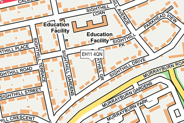 EH11 4QN map - OS OpenMap – Local (Ordnance Survey)