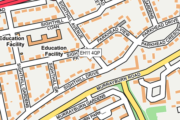 EH11 4QP map - OS OpenMap – Local (Ordnance Survey) EH11 4QP map - OS OpenMap – Local (Ordnance Survey)