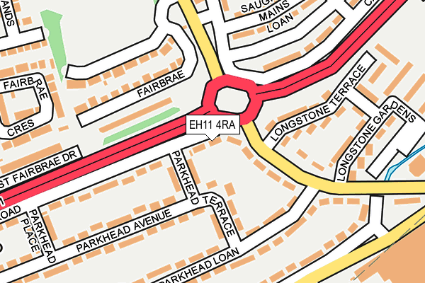 EH11 4RA map - OS OpenMap – Local (Ordnance Survey) EH11 4RA map - OS OpenMap – Local (Ordnance Survey)
