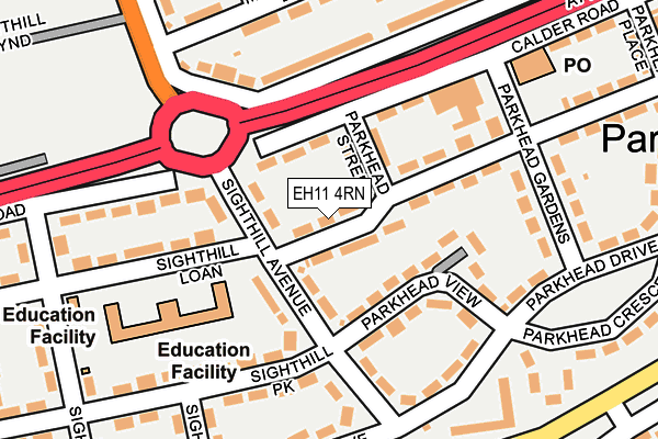 EH11 4RN map - OS OpenMap – Local (Ordnance Survey) EH11 4RN map - OS OpenMap – Local (Ordnance Survey)
