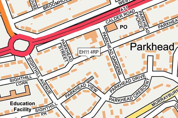 EH11 4RP map - OS OpenMap – Local (Ordnance Survey) EH11 4RP map - OS OpenMap – Local (Ordnance Survey)