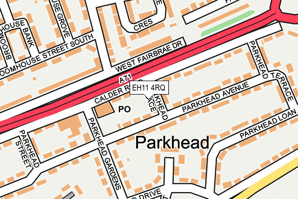 EH11 4RQ map - OS OpenMap – Local (Ordnance Survey) EH11 4RQ map - OS OpenMap – Local (Ordnance Survey)