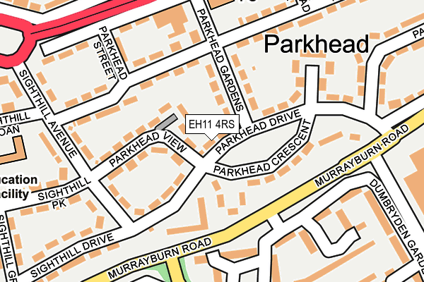 EH11 4RS map - OS OpenMap – Local (Ordnance Survey) EH11 4RS map - OS OpenMap – Local (Ordnance Survey)