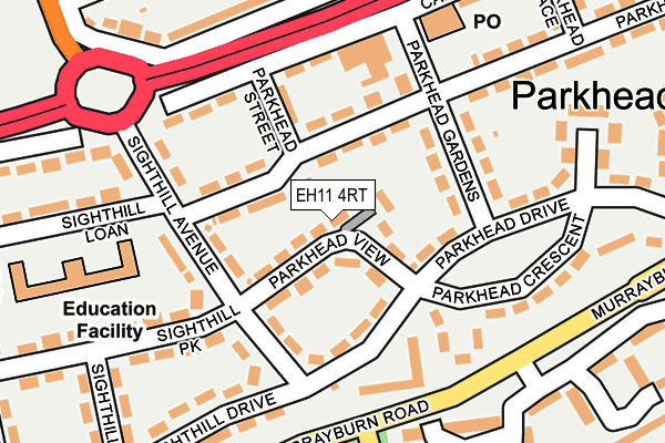 EH11 4RT map - OS OpenMap – Local (Ordnance Survey) EH11 4RT map - OS OpenMap – Local (Ordnance Survey)