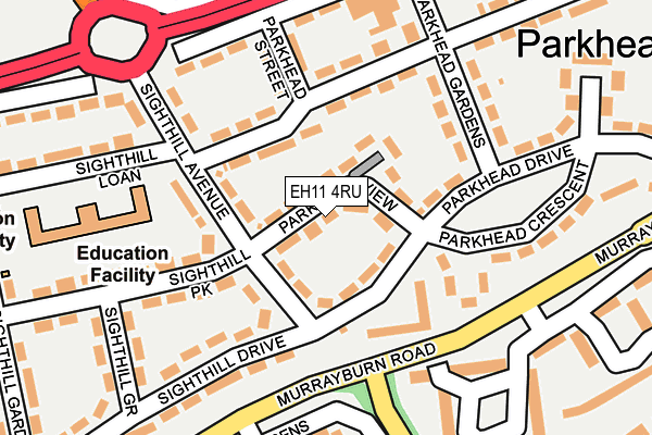 EH11 4RU map - OS OpenMap – Local (Ordnance Survey) EH11 4RU map - OS OpenMap – Local (Ordnance Survey)