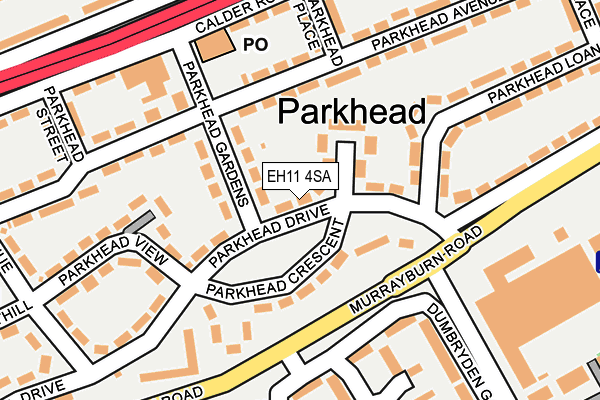 EH11 4SA map - OS OpenMap – Local (Ordnance Survey) EH11 4SA map - OS OpenMap – Local (Ordnance Survey)