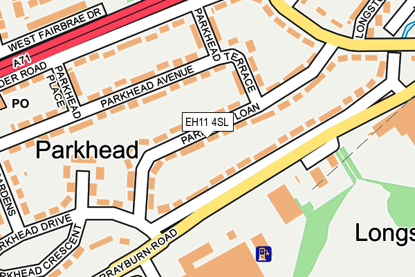 EH11 4SL map - OS OpenMap – Local (Ordnance Survey) EH11 4SL map - OS OpenMap – Local (Ordnance Survey)