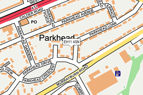 EH11 4SN map - OS OpenMap – Local (Ordnance Survey) EH11 4SN map - OS OpenMap – Local (Ordnance Survey)