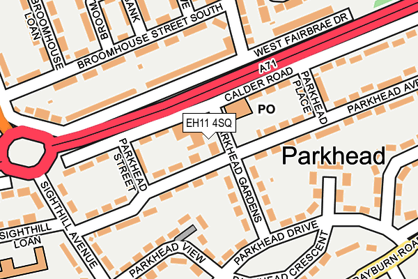 EH11 4SQ map - OS OpenMap – Local (Ordnance Survey) EH11 4SQ map - OS OpenMap – Local (Ordnance Survey)
