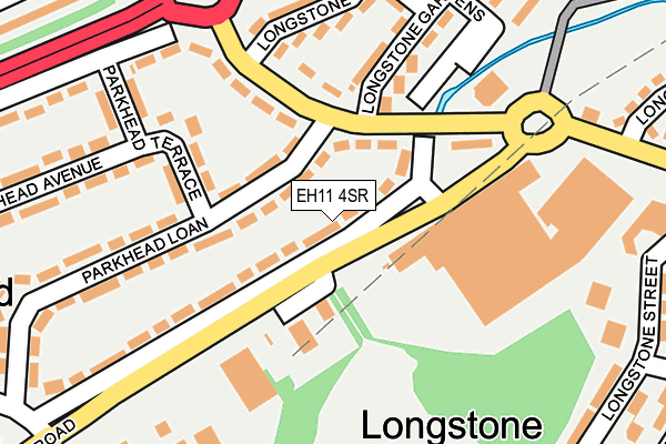 EH11 4SR map - OS OpenMap – Local (Ordnance Survey) EH11 4SR map - OS OpenMap – Local (Ordnance Survey)
